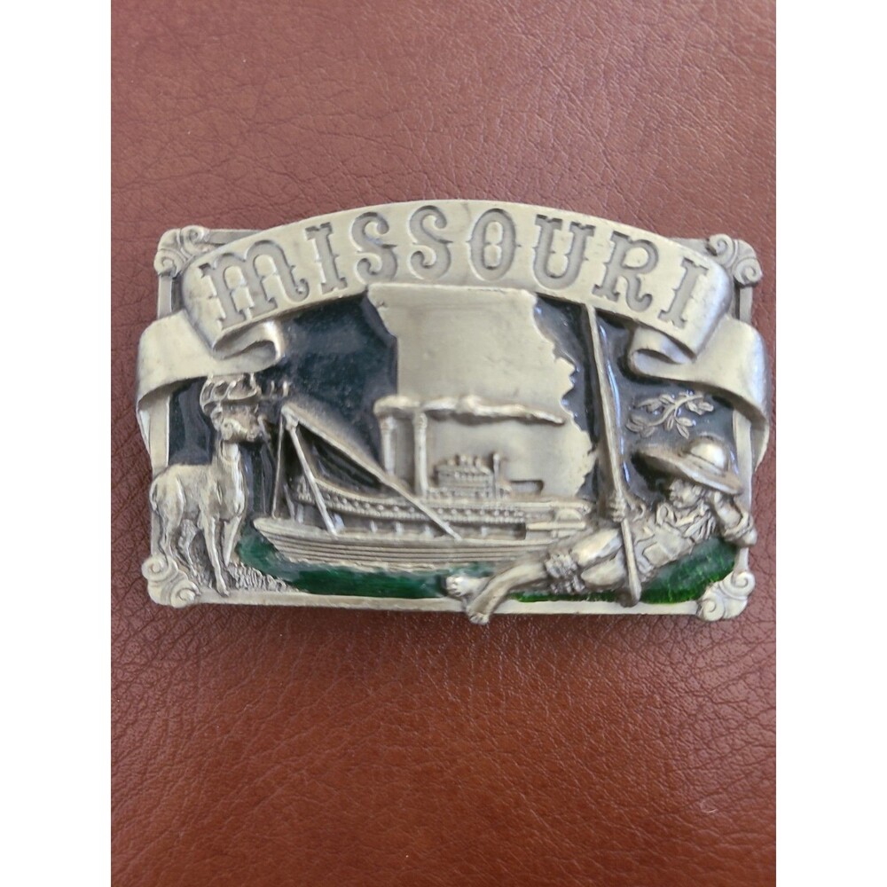 Vintage State of Missouri Belt Buckle Siskiyou